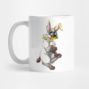 Bobtail BunnyCat: Chocolate Lynx Point (Yellow) Mug